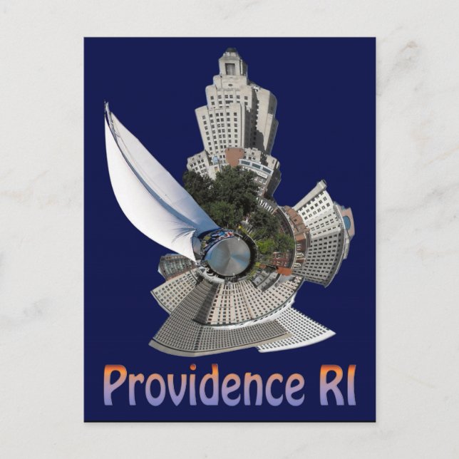 Carte Postale planète providence avec voile (Devant)