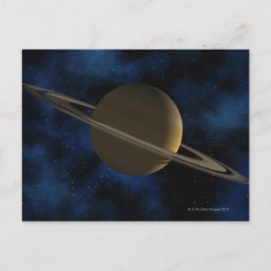 Carte Postale planète Saturne