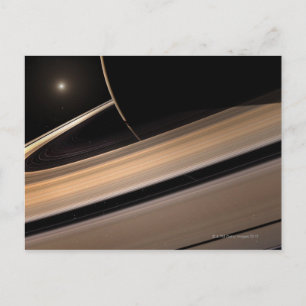 Carte Postale Planète Saturne dans le système solaire, gros plan