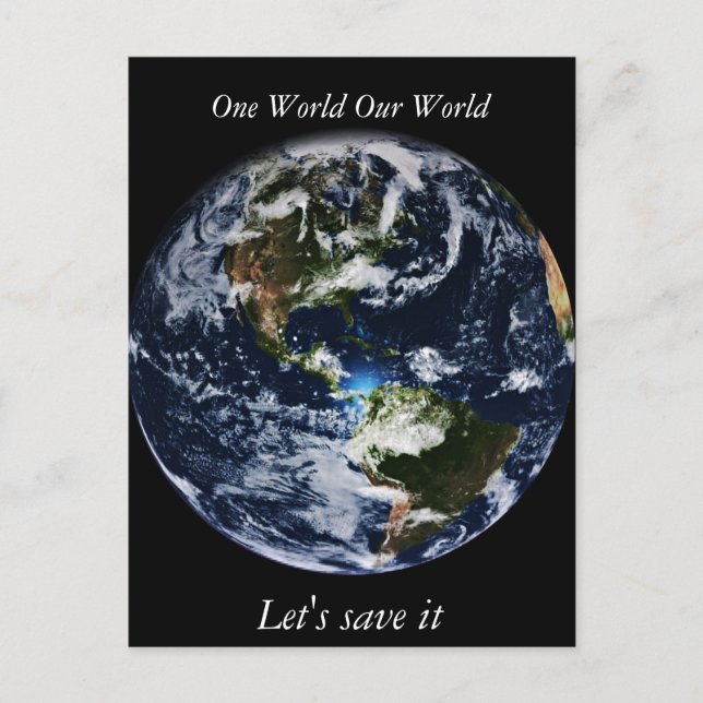 Carte Postale Planète Terre (Devant)