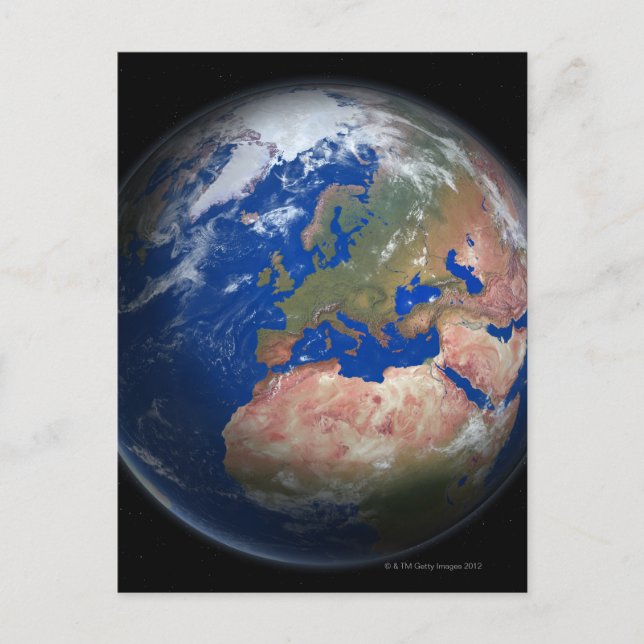 Carte Postale Planète Terre (Devant)