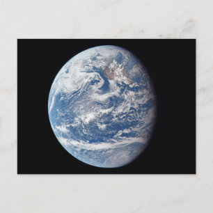 Carte Postale Planète Terre Prise Par L'Équipage Apollo 11.