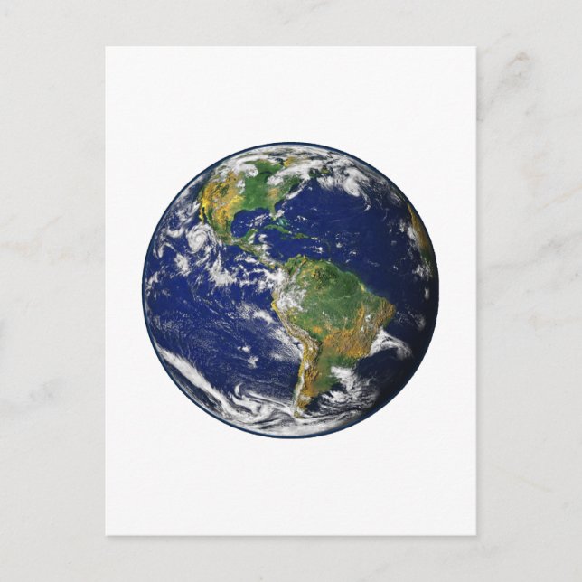 Carte Postale PLANÈTE TERRE (système solaire) ~~ (Devant)