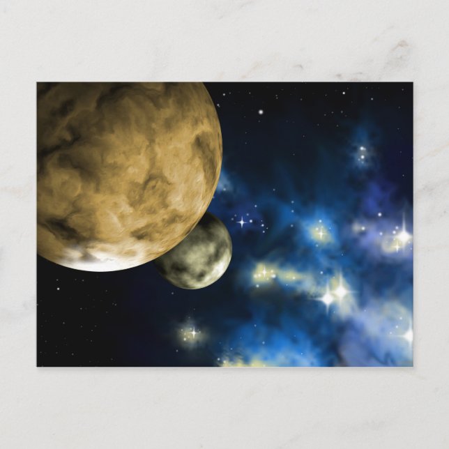 Carte Postale planètes (Devant)