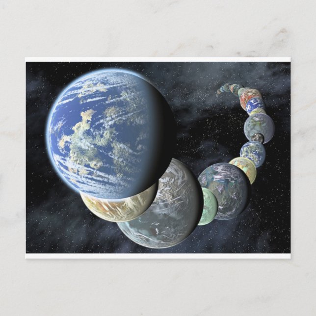 Carte Postale Planètes (Devant)