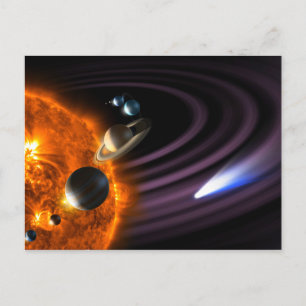 Carte Postale Planètes du système solaire