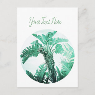 Carte Postale Plante de banane verte