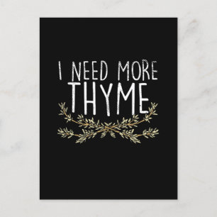 Carte Postale Plante d'herbe de thym