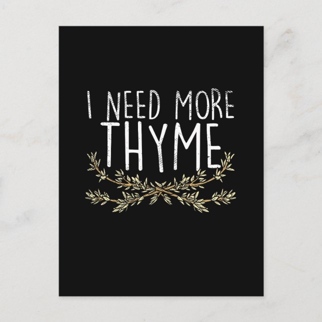 Carte Postale Plante d'herbe de thym (Devant)