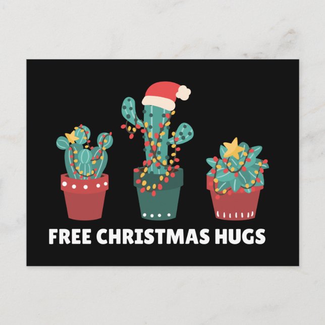 Carte postale Plante Funny Cactus Gratuit (Devant)