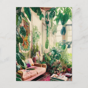 Carte Postale Plante Lovers Paradise Living Room