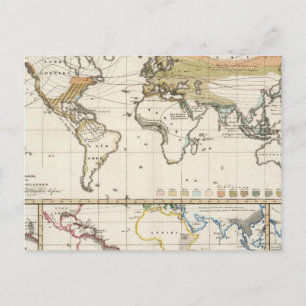 Carte Postale plantes cultivés les plus importants Districts