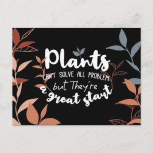 Carte Postale Plantes Le Grand Début Sagesse Cite Black Ver