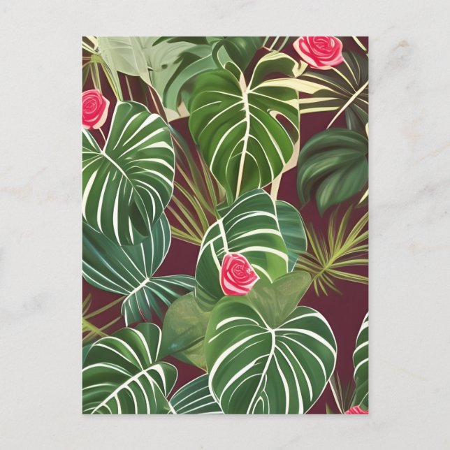 Carte Postale Plantes tropicales (Devant)