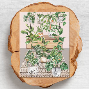 Carte Postale Plantes Tropicales Aquarelle