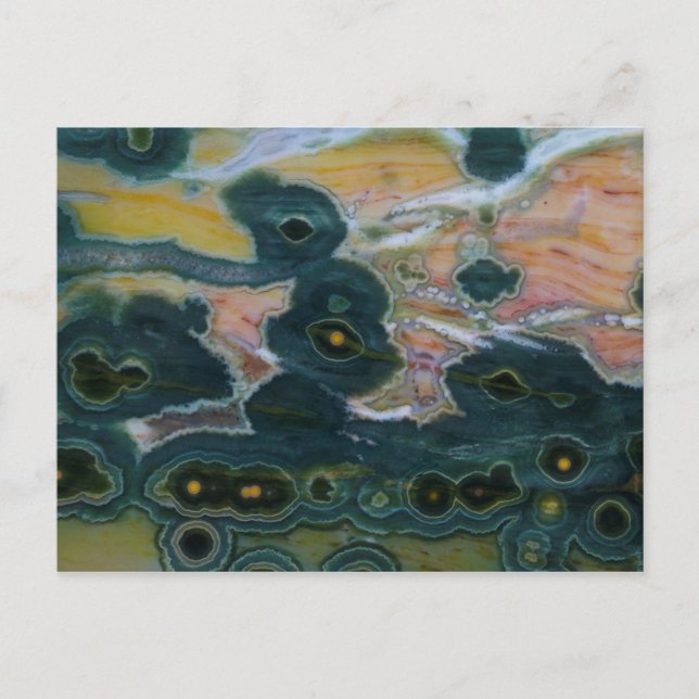 Carte Postale Plaque de jaspe océanique (Devant)