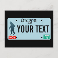Plaque de licence Oregon Sasquatch