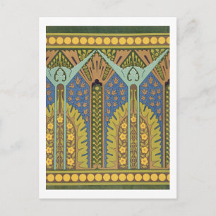 Carte Postale Plaque III de "Études en design", c.1874-76 (lit)