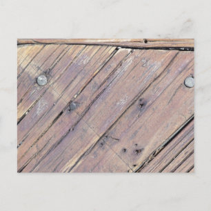 Carte Postale Plaque texturée en bois patiné