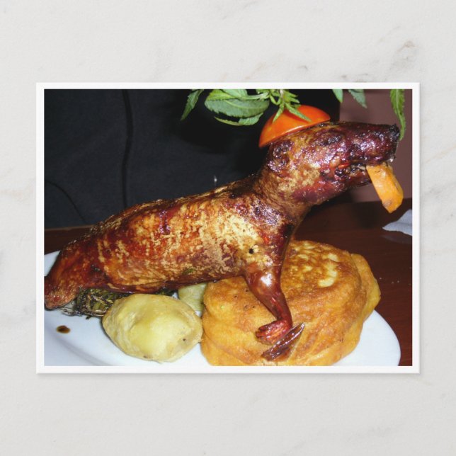 Carte Postale plat de cuy (Devant)