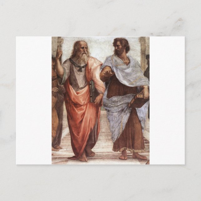 Carte Postale Platon et Aristote (Devant)