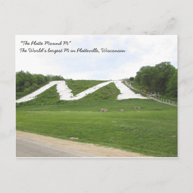 Carte Postale Platte Mound M, Platteville Wi (Devant)