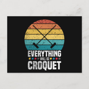 Carte Postale Play Croquet