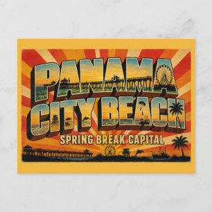 Carte Postale Playa de Panama City Floride Capitale du Spring Br