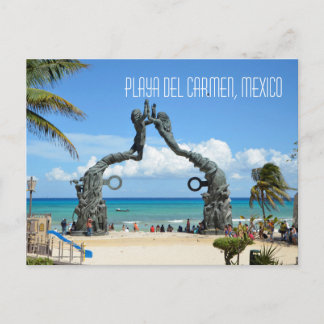 Carte Postale Playa del Carmen Plage de la mer des Caraïbes