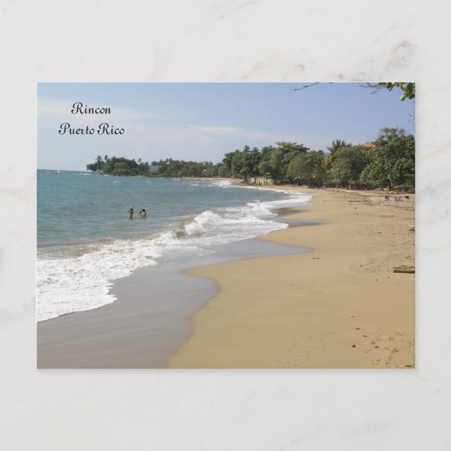 Carte Postale Playa en Rincon Porto Rico (Devant)