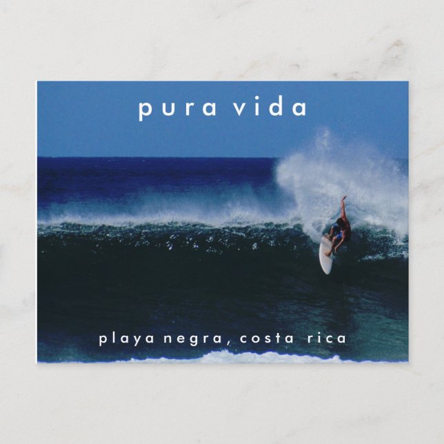 Carte postale Playa Negra Surfing Costa Rica (Devant)