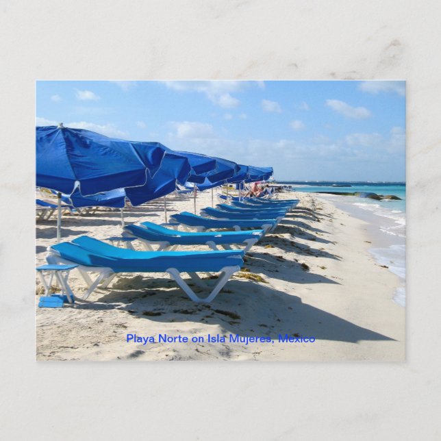 Carte Postale Playa Norte, Isla Mujeres, Mexique (Devant)