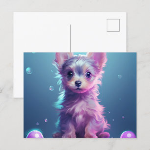 Carte postale Playful and Curious Puppy