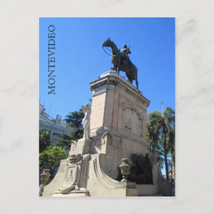 Carte Postale plaza cagancha montevideo
