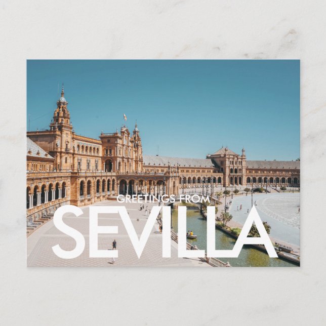 Carte Postale Plaza de España, Séville, Espagne (Devant)