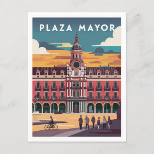 Carte Postale Plaza Mayor, Madrid Travel