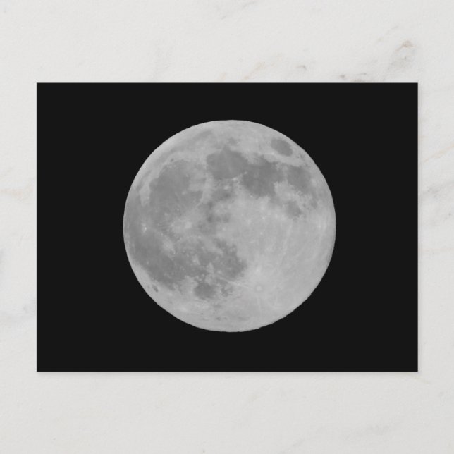 Carte Postale Pleine Lune de près (Devant)