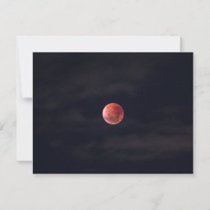 Carte Postale Pleine lune, Lune de sang