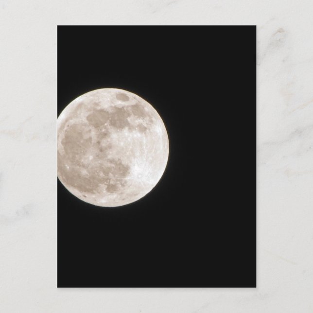 Carte Postale Pleine lune Montée photographique (Devant)