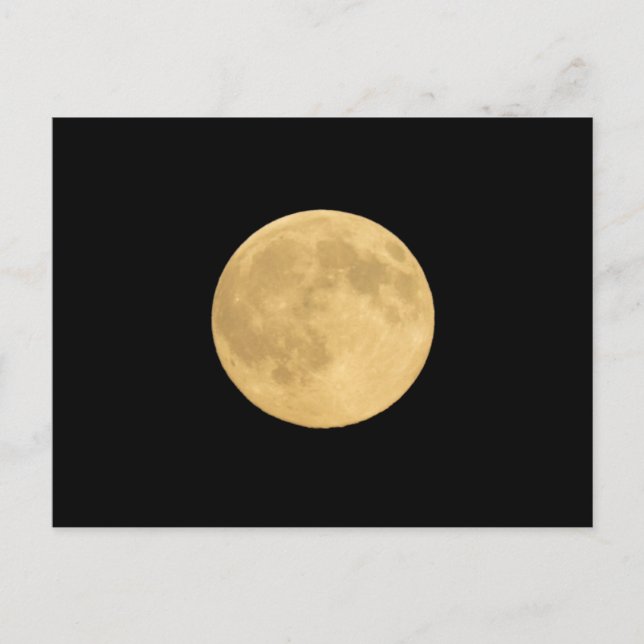 Carte Postale Pleine lune | Seattle, Washington (Devant)