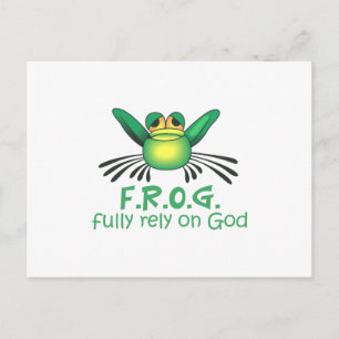 CARTE POSTALE PLEINEMENT COMPTER SUR DIEU