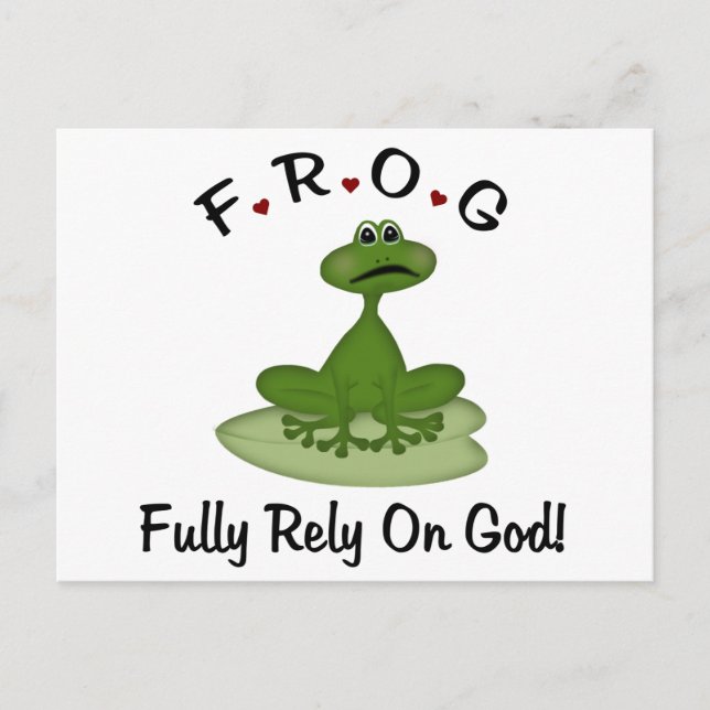 Carte Postale Pleinement confiance en Dieu (Devant)