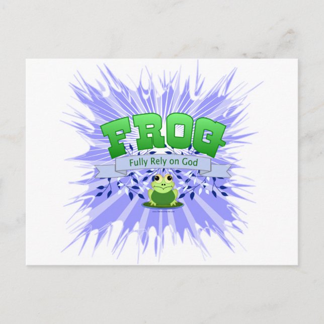 Carte Postale Pleinement confiance en Dieu (Devant)