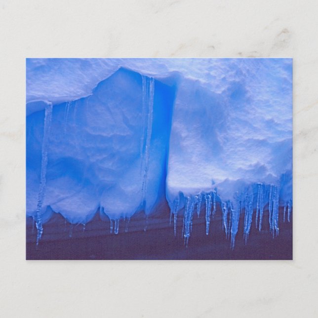 Carte Postale Pléneau Graveyard Iceberg, Antarctique : Bleu (Devant)