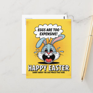 Carte Postale Pleurer Des Oeufs De Lapin De Pâques Trop Chers