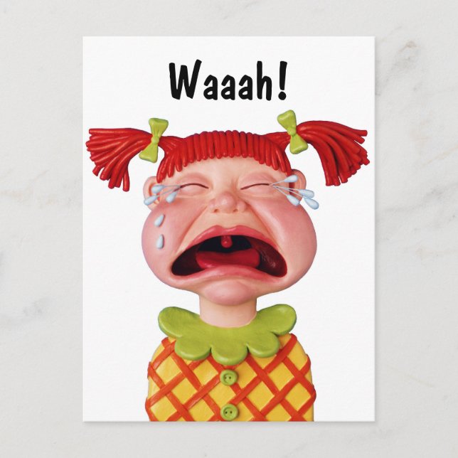 Carte Postale Pleurer la fille W (Devant)