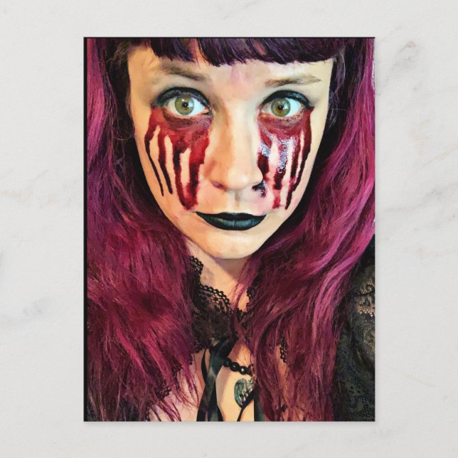 Carte Postale Pleurer le sang (Devant)