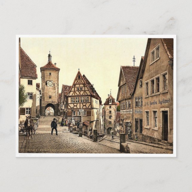 Carte Postale Ploenlein, Rothenburg (c.-à-d. ob der Tauber), Bav (Devant)