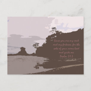 Carte Postale Plomb et me guider - Psaume 31:3