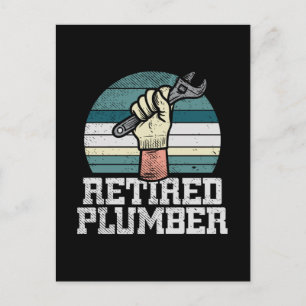 Carte Postale Plombier à la retraite Pension